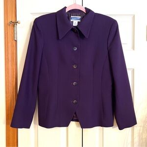 VTG Pendleton 100% virgin wool Women's Deep Purple Blazer